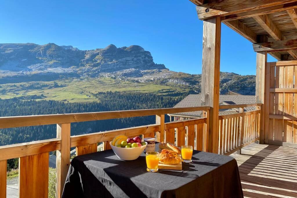 Vue Panoramique Sur Les Montagnes Plein Sud - T2 Skis Aux Pieds, Piscine & Spa 福勒恩 外观 照片
