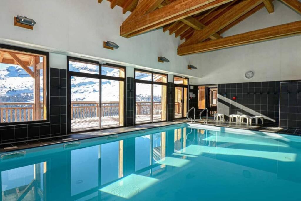 Vue Panoramique Sur Les Montagnes Plein Sud - T2 Skis Aux Pieds, Piscine & Spa 福勒恩 外观 照片