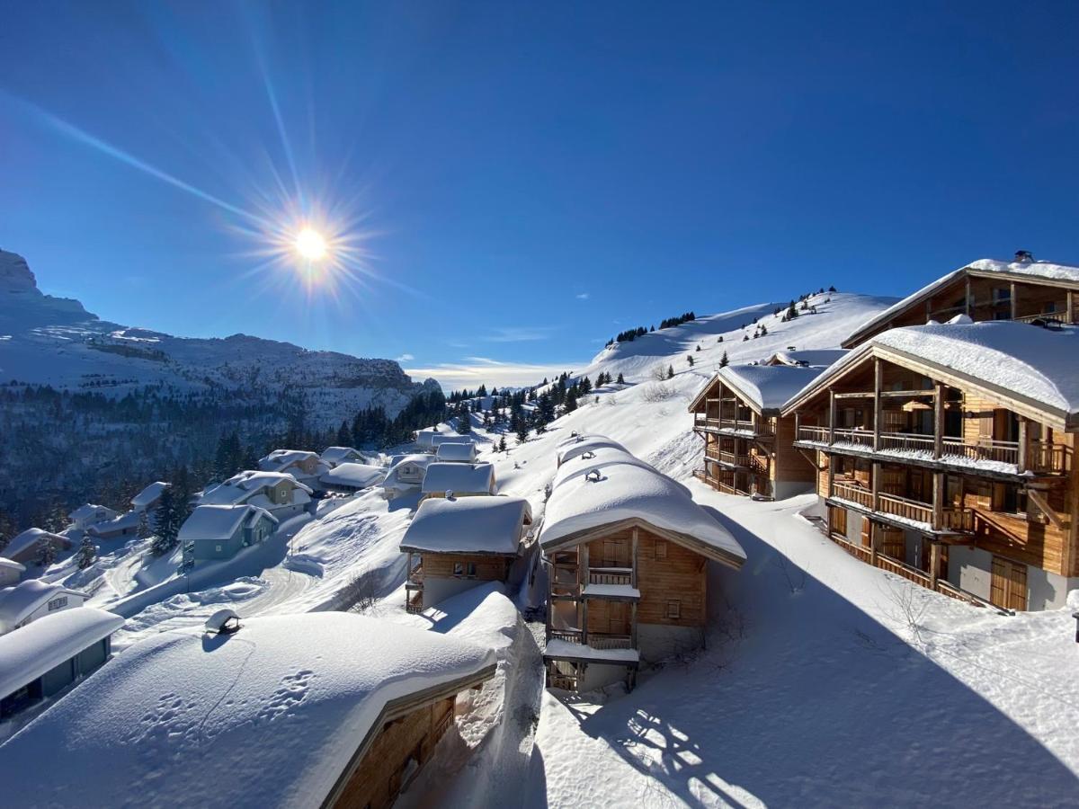 Vue Panoramique Sur Les Montagnes Plein Sud - T2 Skis Aux Pieds, Piscine & Spa 福勒恩 外观 照片