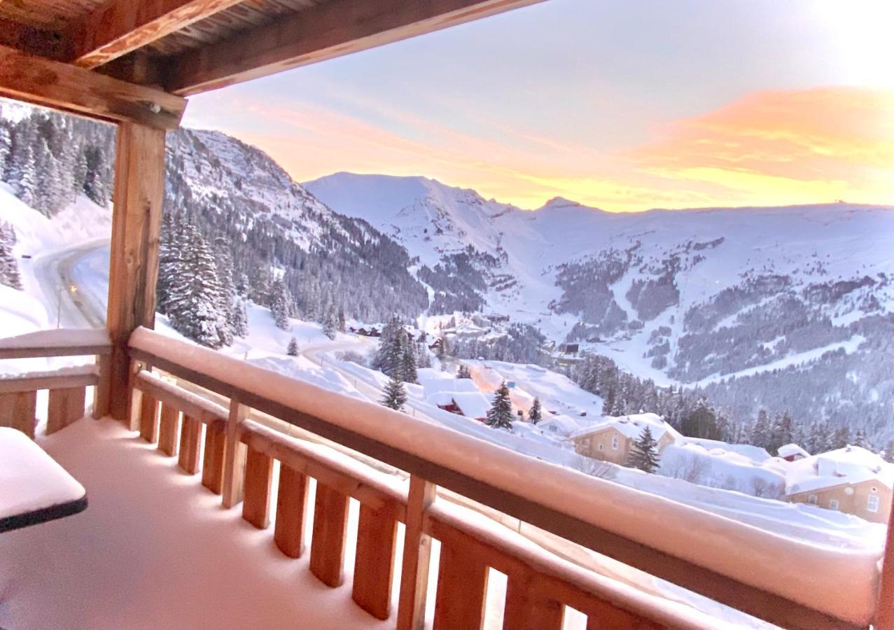 Vue Panoramique Sur Les Montagnes Plein Sud - T2 Skis Aux Pieds, Piscine & Spa 福勒恩 外观 照片