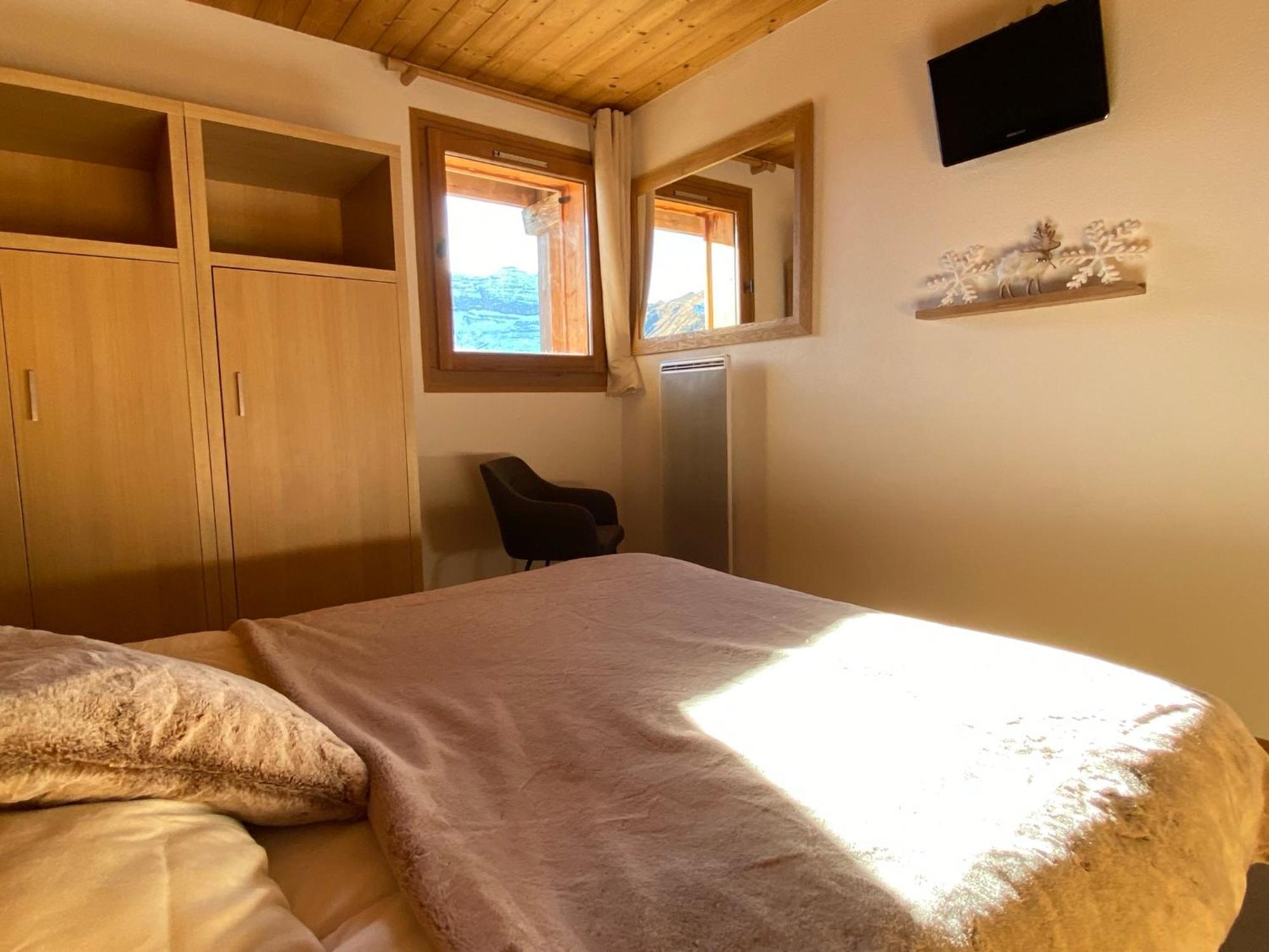 Vue Panoramique Sur Les Montagnes Plein Sud - T2 Skis Aux Pieds, Piscine & Spa 福勒恩 客房 照片